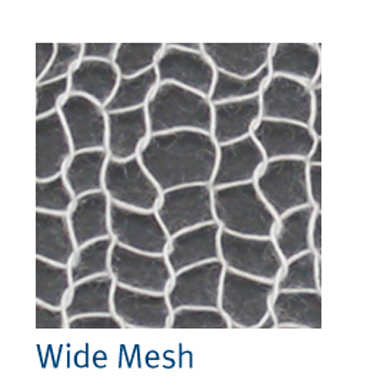 Flavorseal knitted wide elastic mesh netting pattern